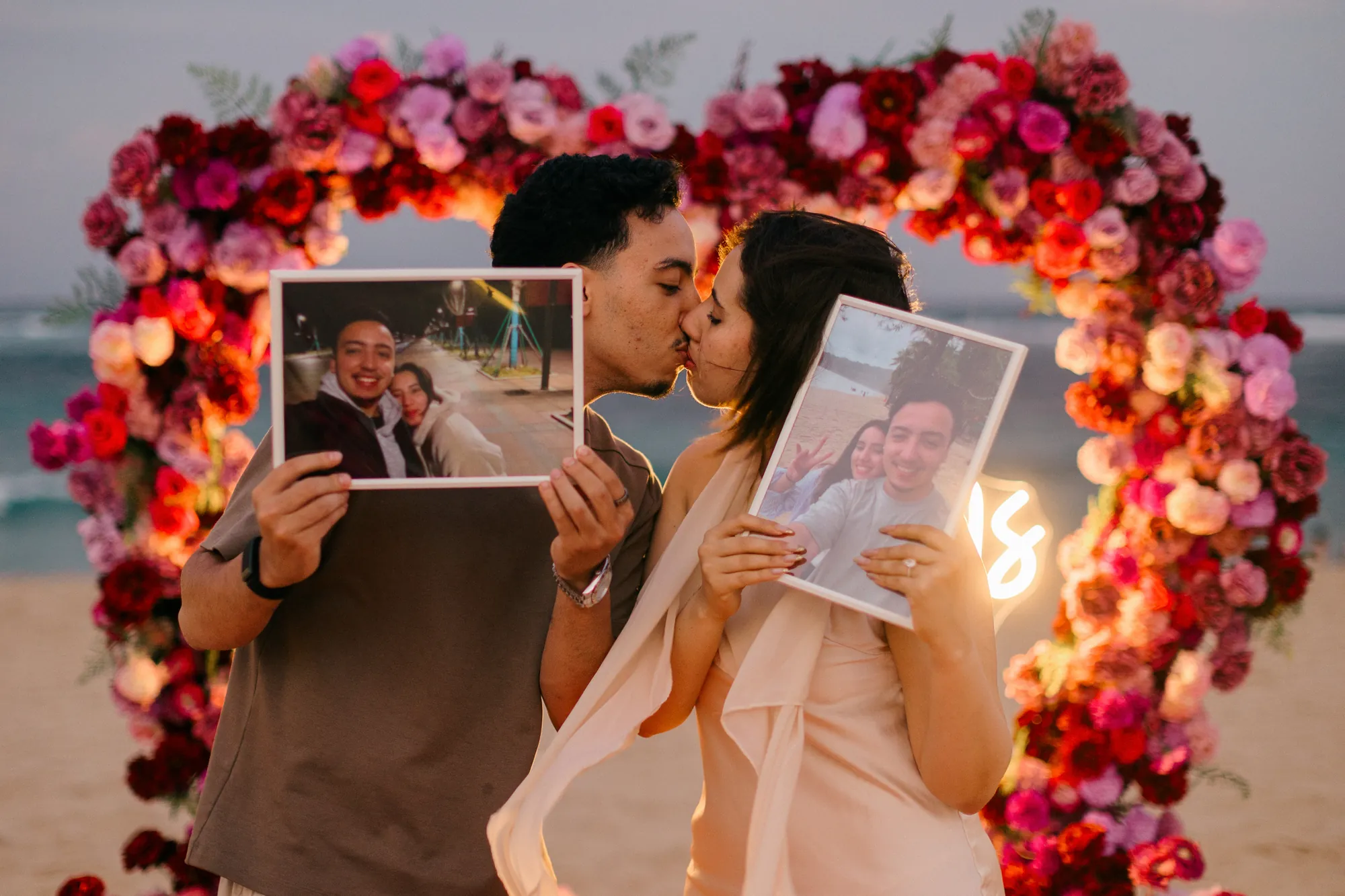 Beach Firework Proposal in Bali | Abdeljalil & Riham