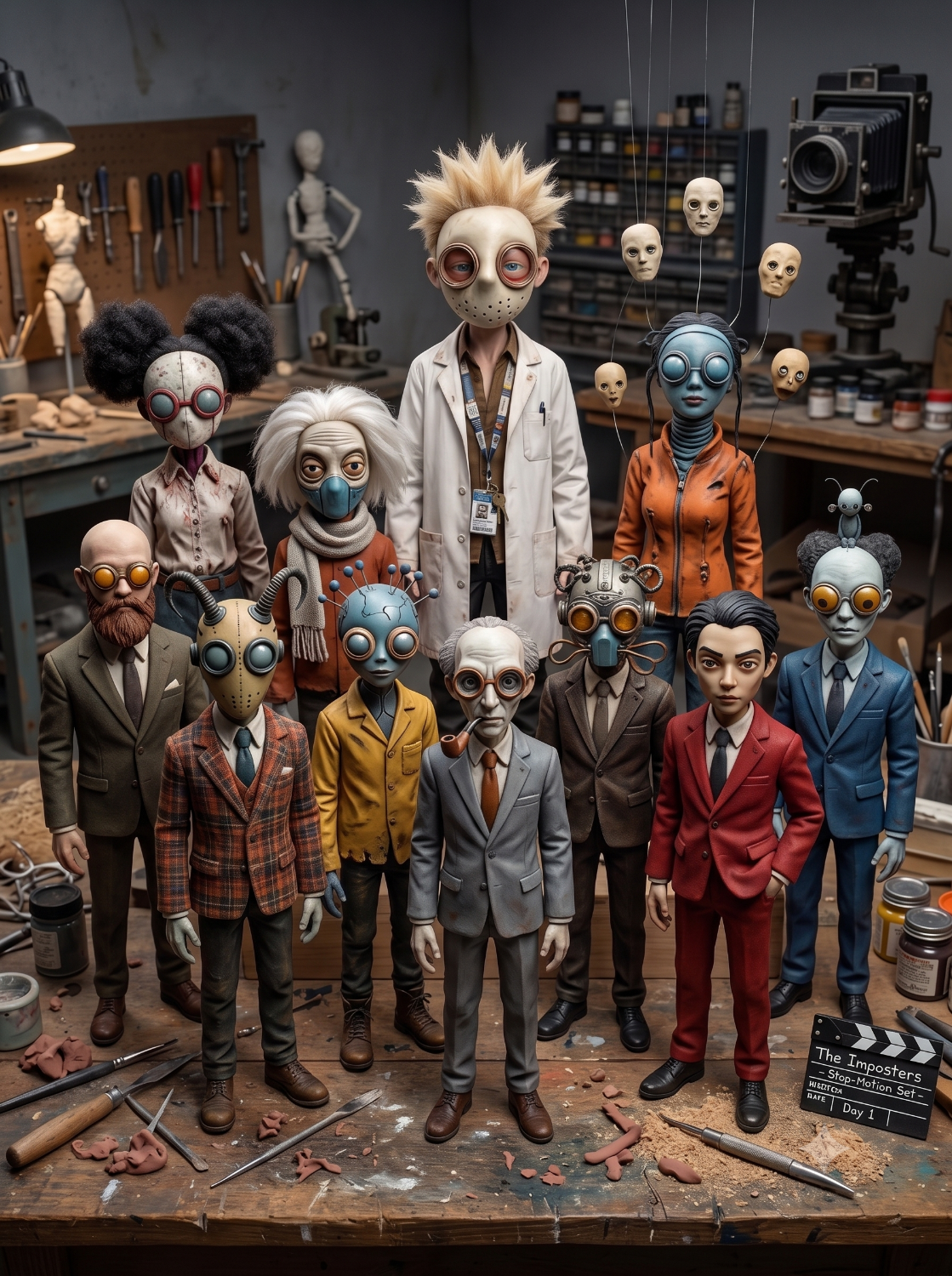 Imposters of Unevercity character artwork