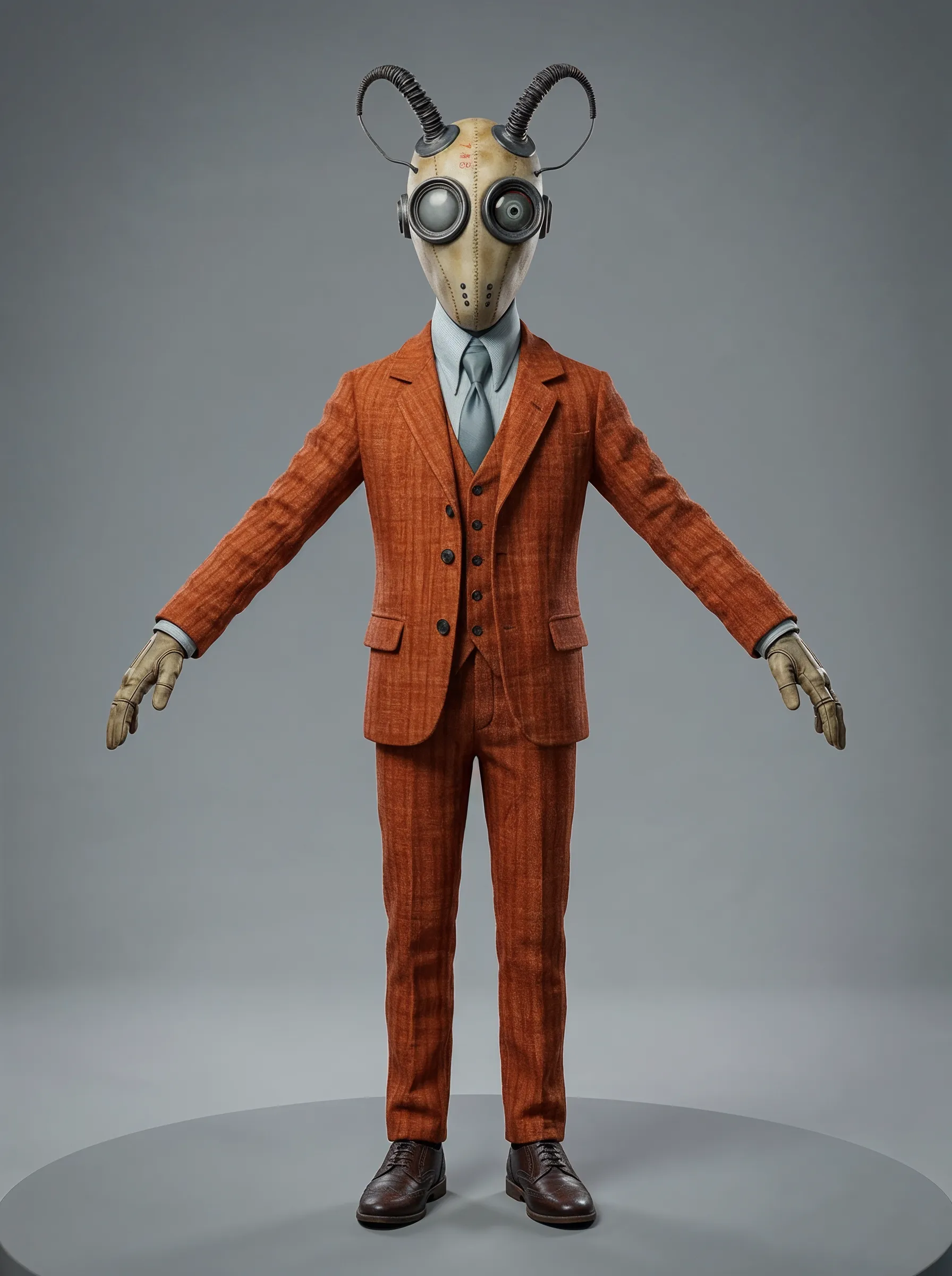 Dean Horn — front-view character study