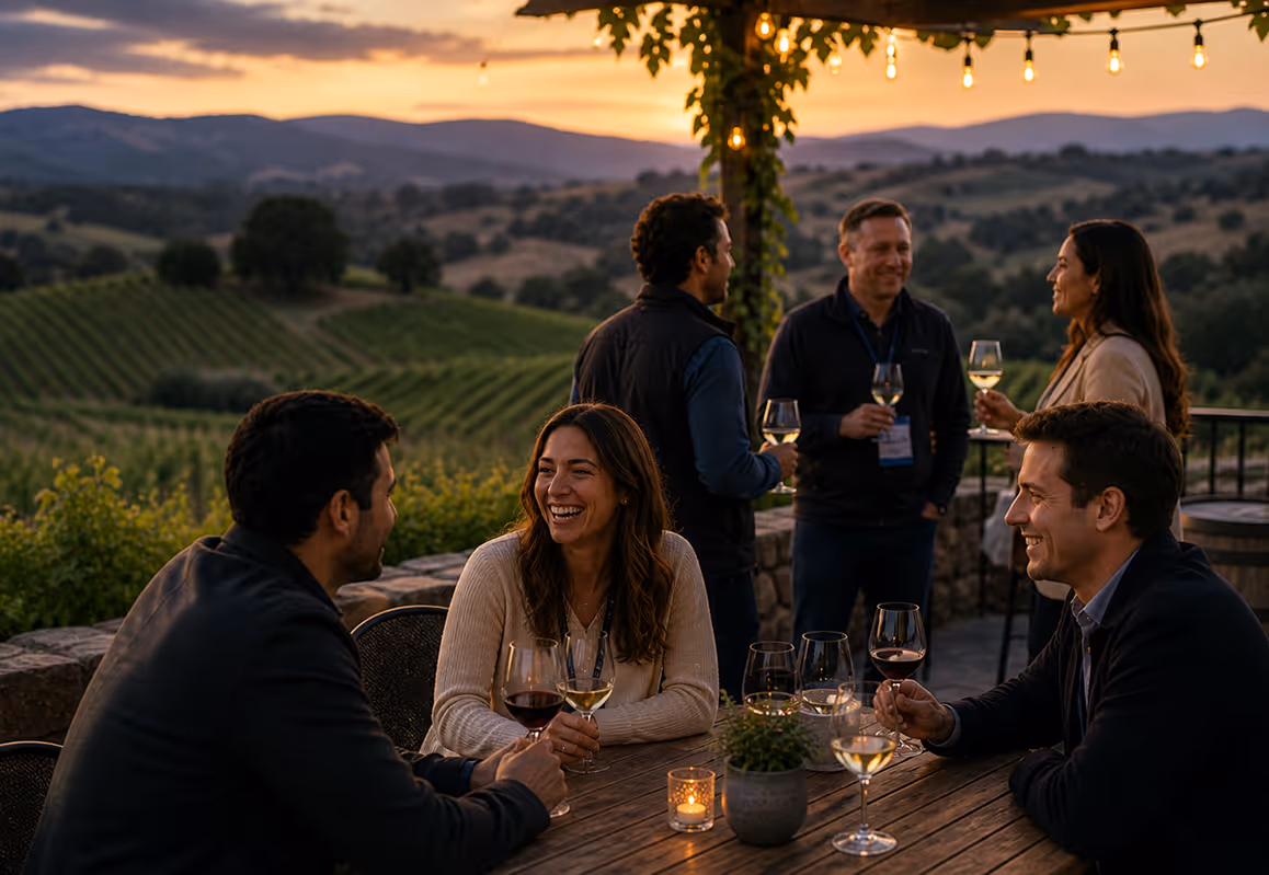 Unwind in wine country with great company image