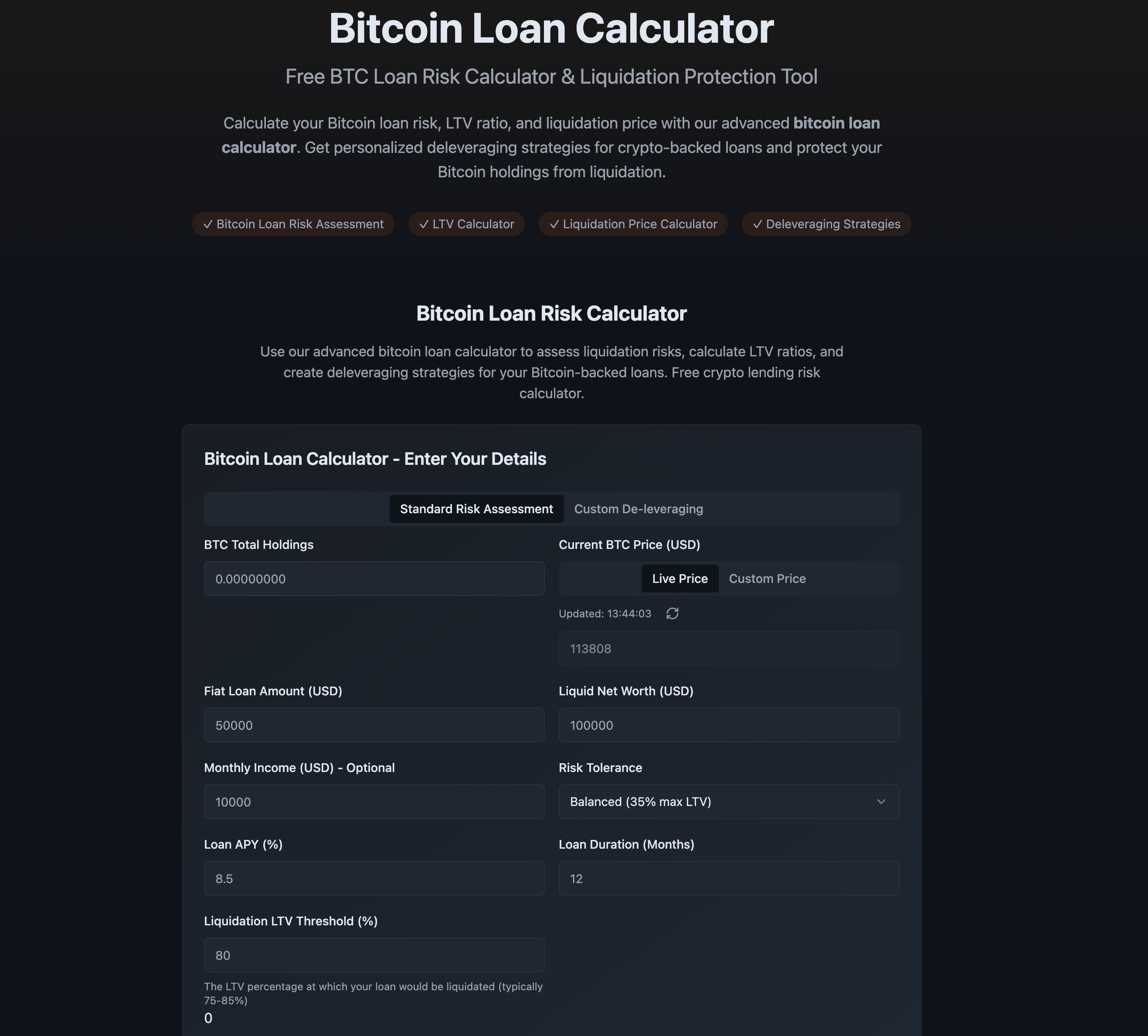 Bitcoin Loan Risk Calculator: The Ultimate Guide to Managing BTC-Backed Loan Risks