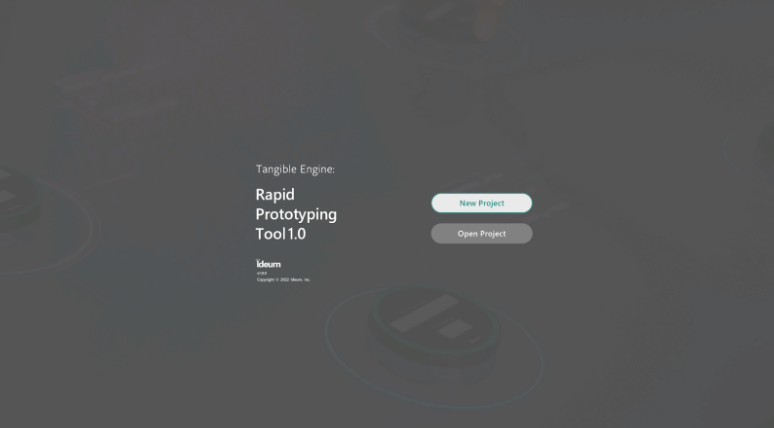 Rapid Prototyping Tool user interface.