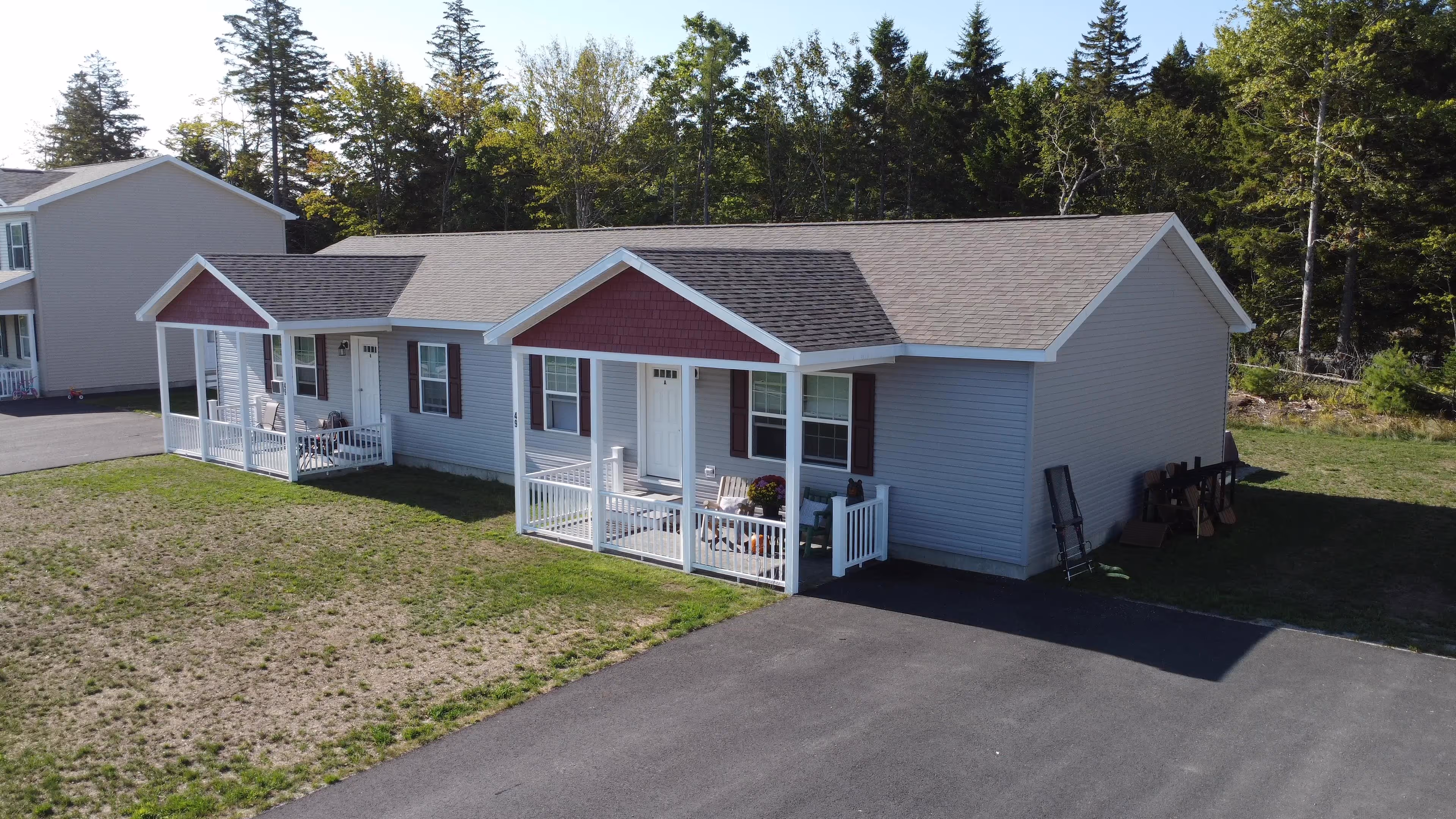 rental house with covered porch in ellsworth maine