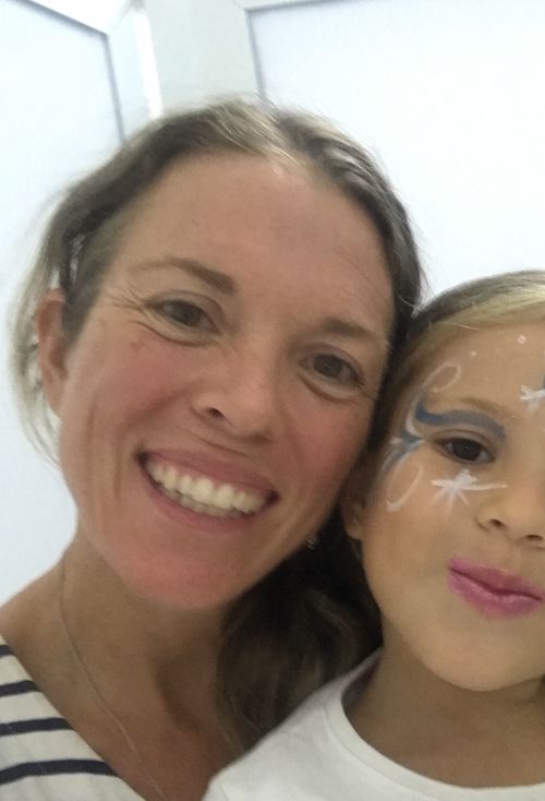 Image of coach with kid