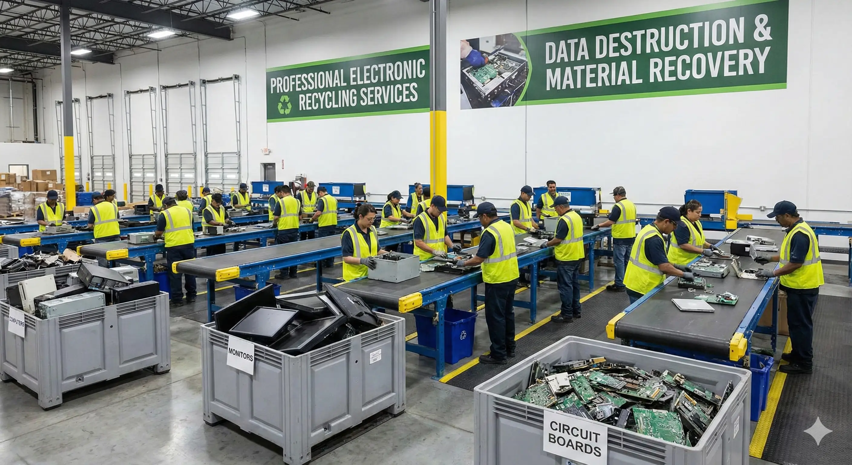 Local electronics recycling and e-waste disposal services