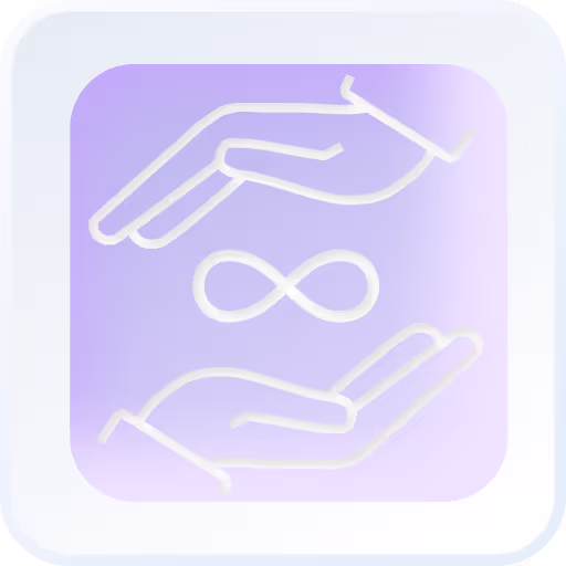 Unlimited Designs- Design Subscription, 2 Hand creating a cup with infinity sign in middle