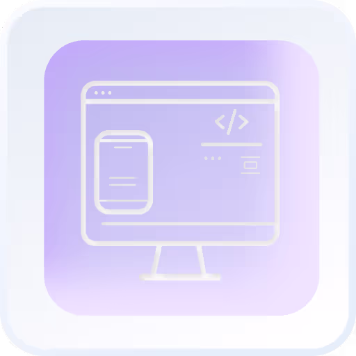 Responsive Web Design Icon, Iphone and Monitor Screen