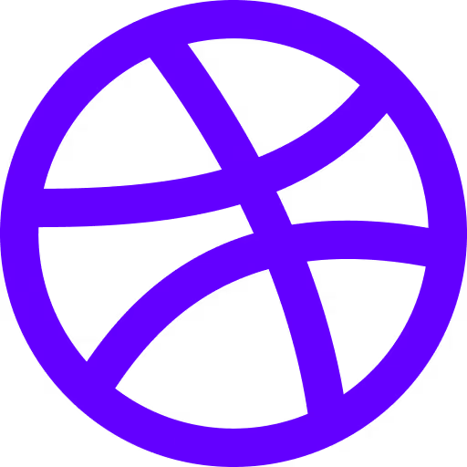 Dribble Logo Icon Purple