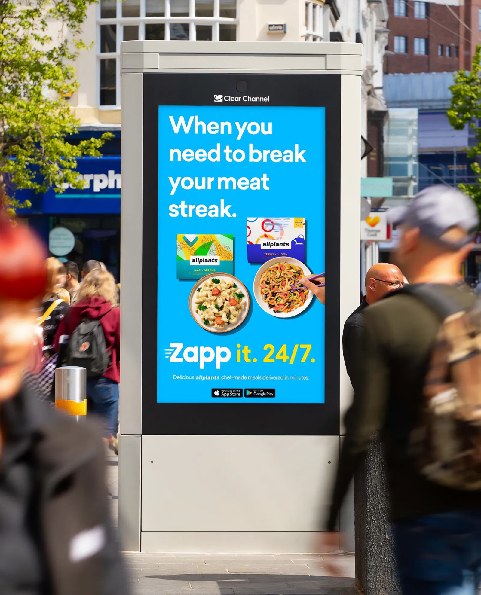 Outdoor ad created for Zapp as part of their above-the-line campaign, designed to boost brand visibility across high-footfall urban locations.