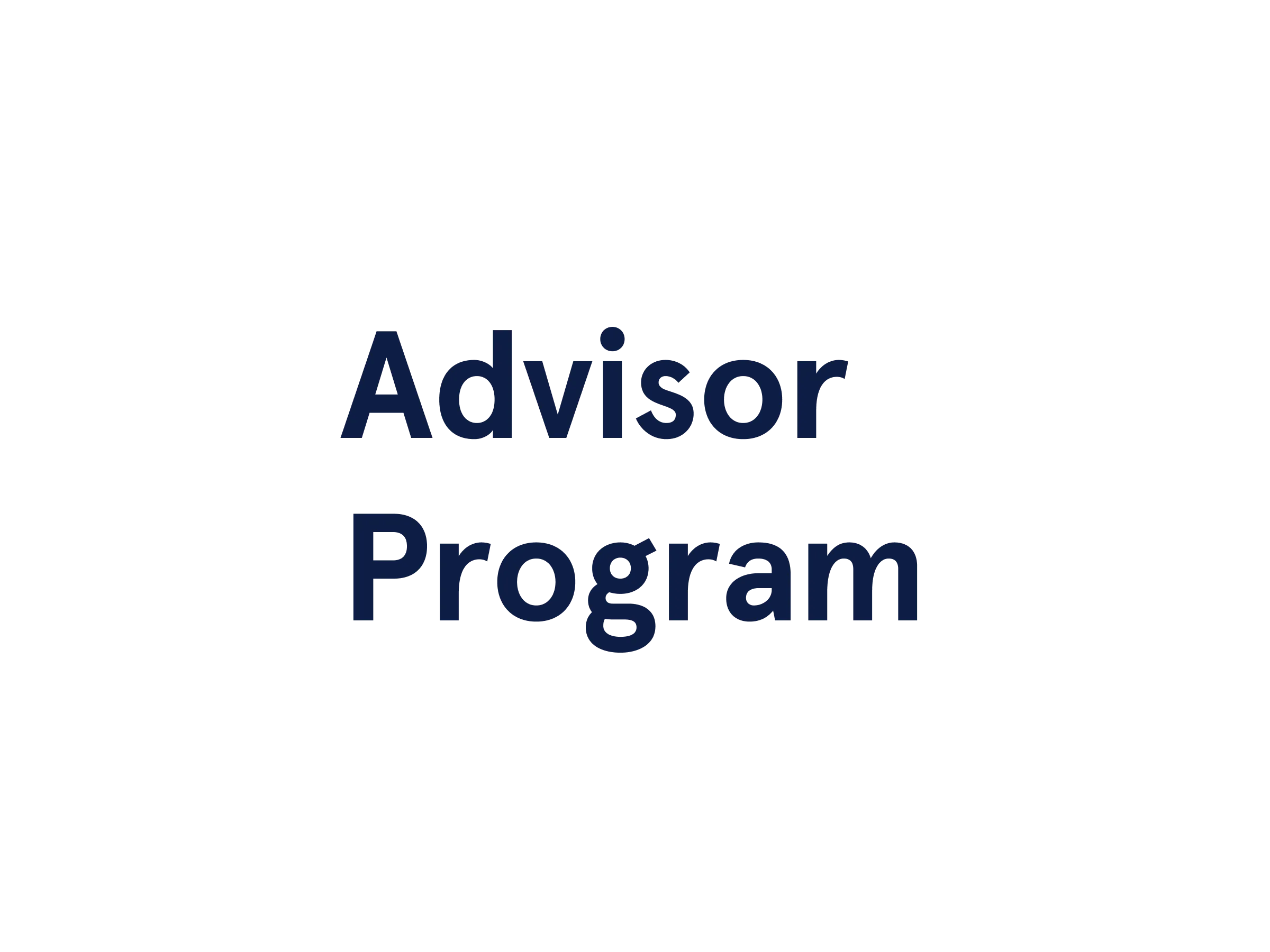 Advisor Program