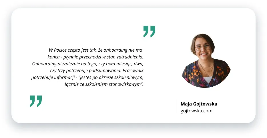 Maja Gojtowska, zdigitalizowany onboarding