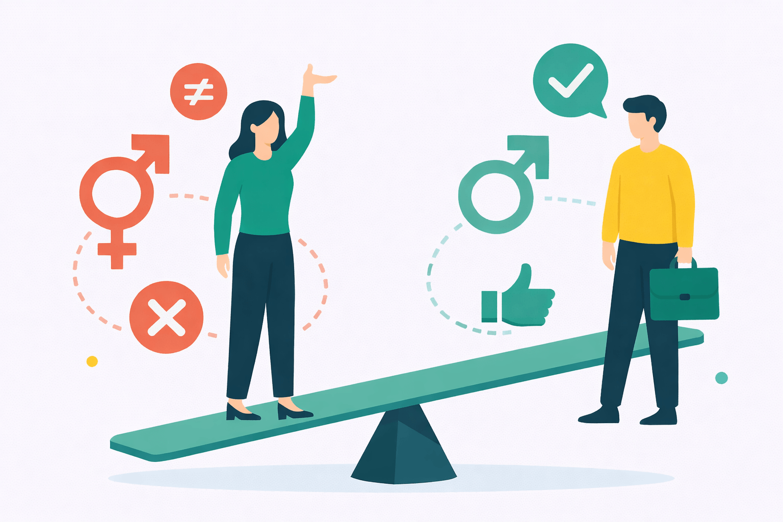 Dyskryminacja płciowa kobiet i mężczyzn - przyczyny i przykłady