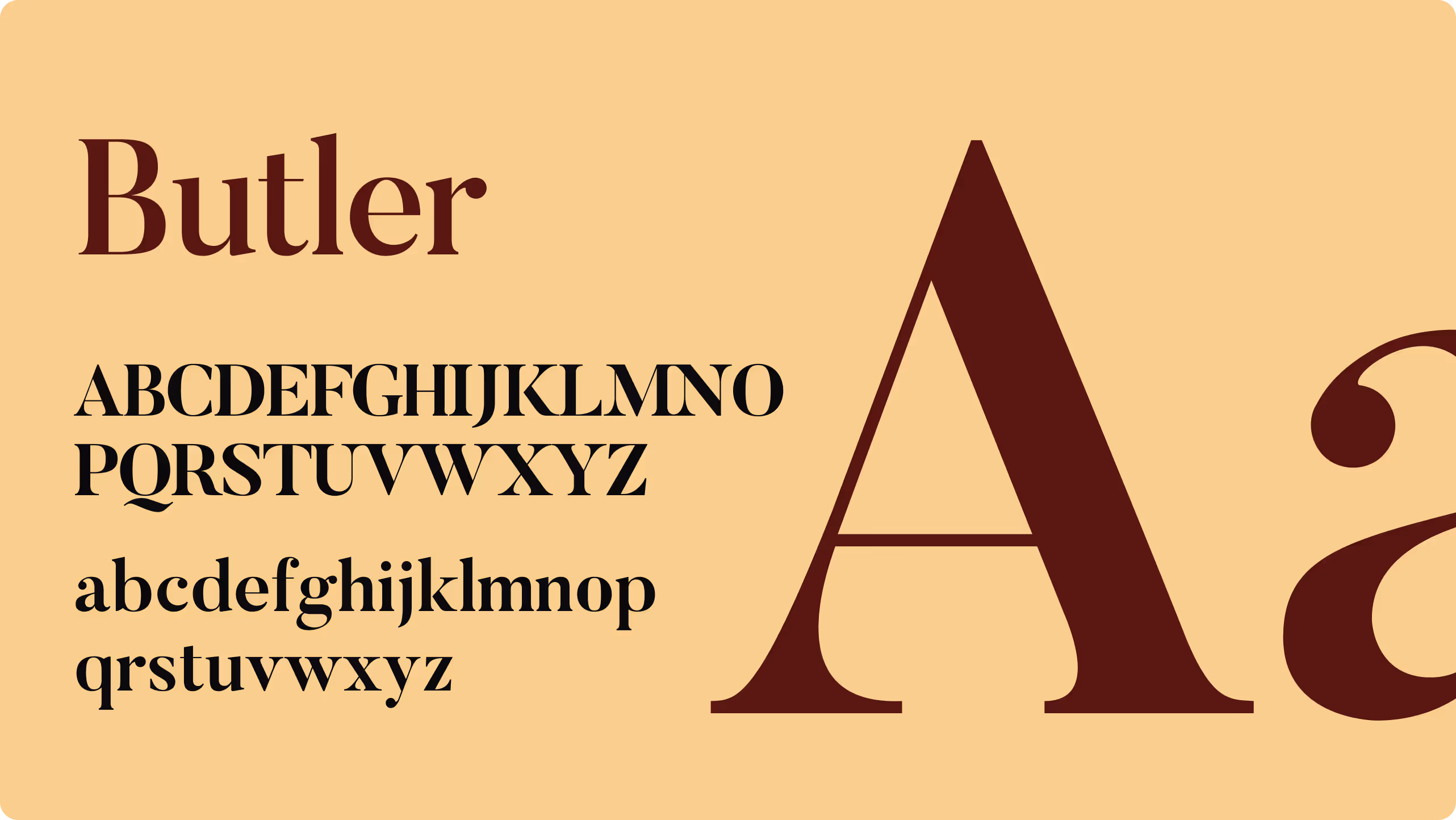 bulter font tile