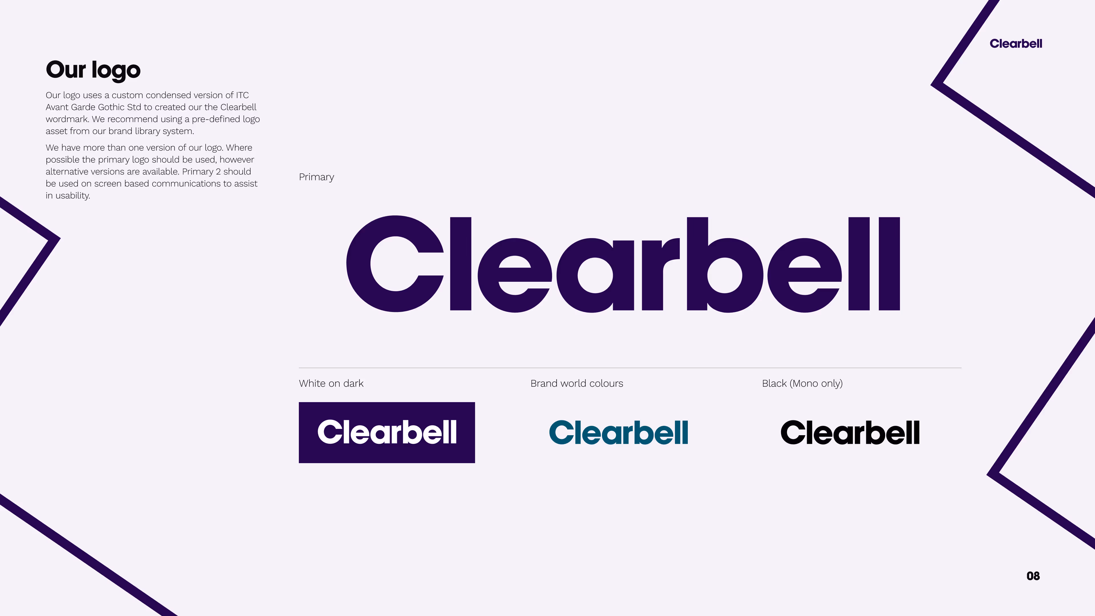Clearbell Logo variations