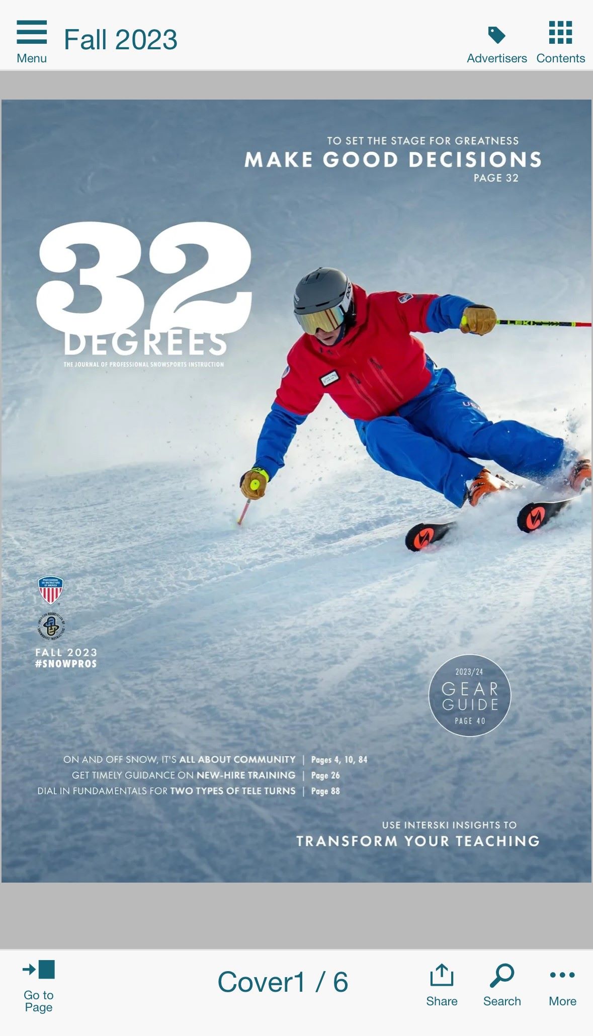 Cover of 32 Degrees Magazine