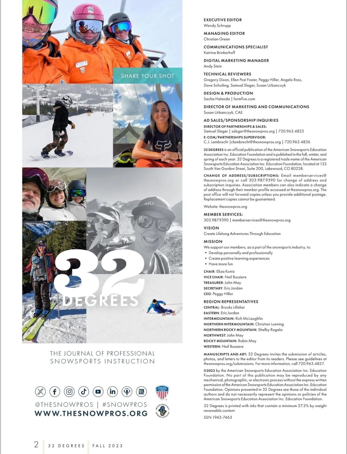 Inside of 32 Degree Magazine