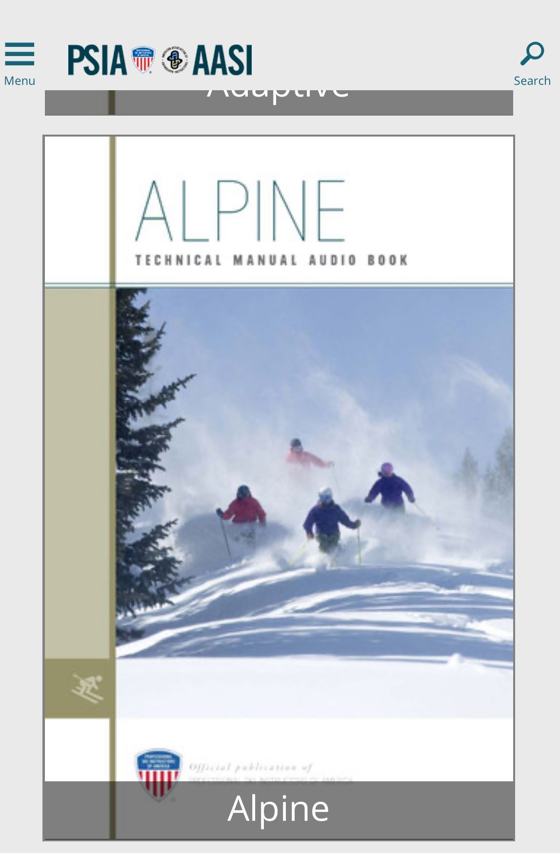 Alpine Manual Cover 