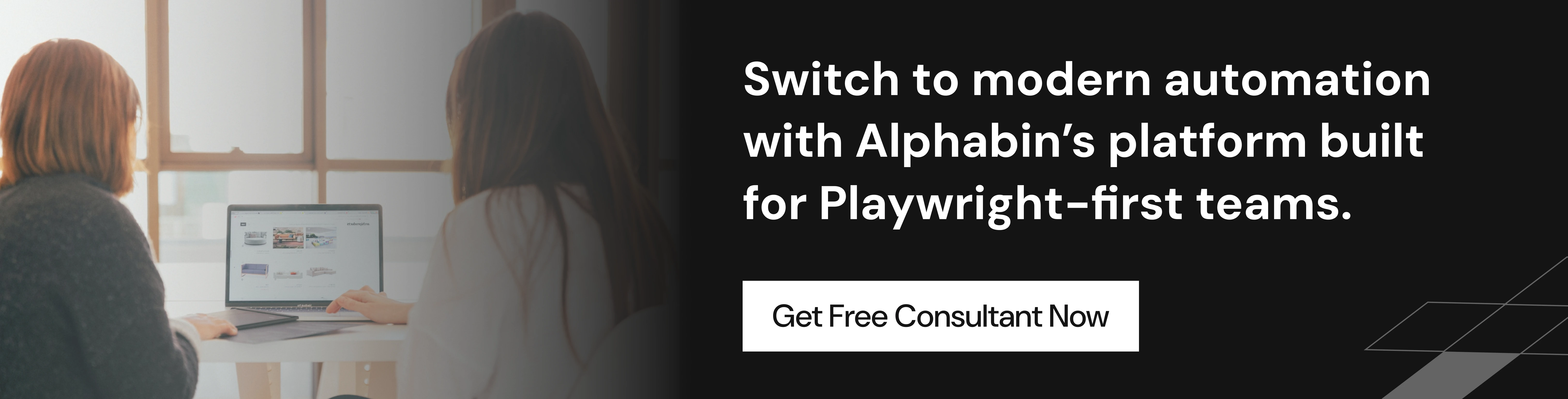 Switch to modern automation with Alphabin’s platform built for Playwright-first teams.
