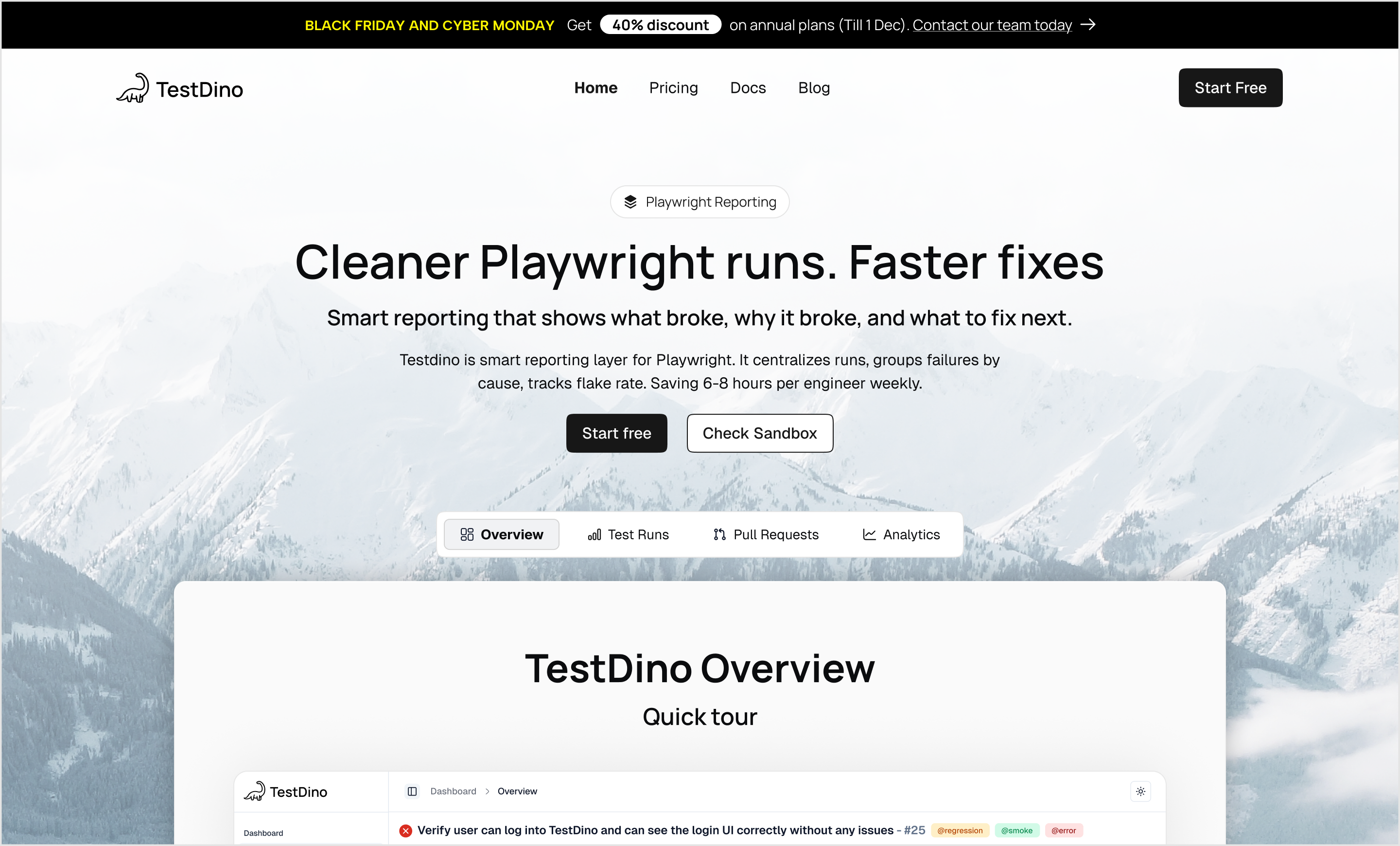 TestDino Black Friday Deal