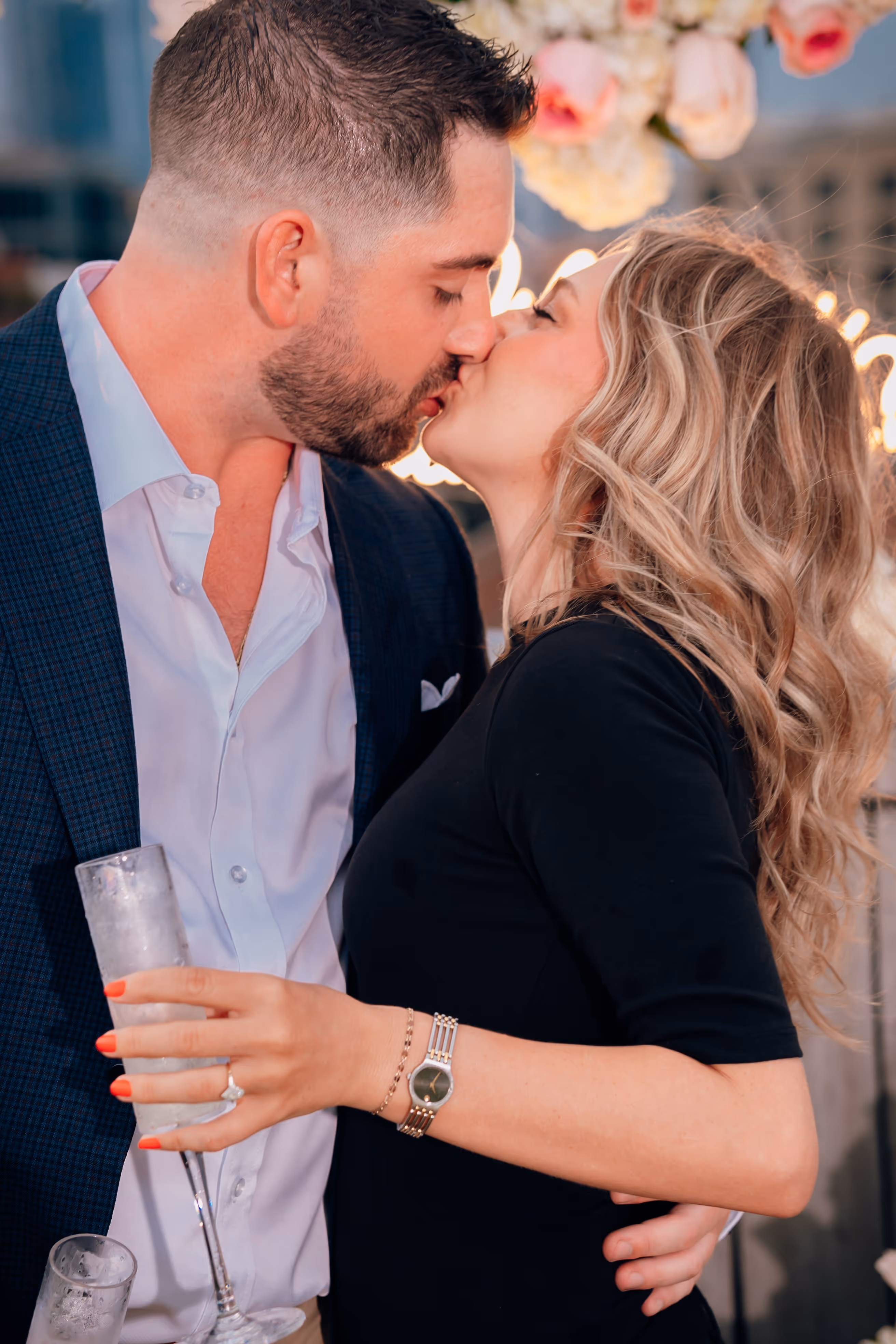 Outdoor engagement and proposal portraits with beautiful sunlight, laughter by SEDG MEDIA LLC