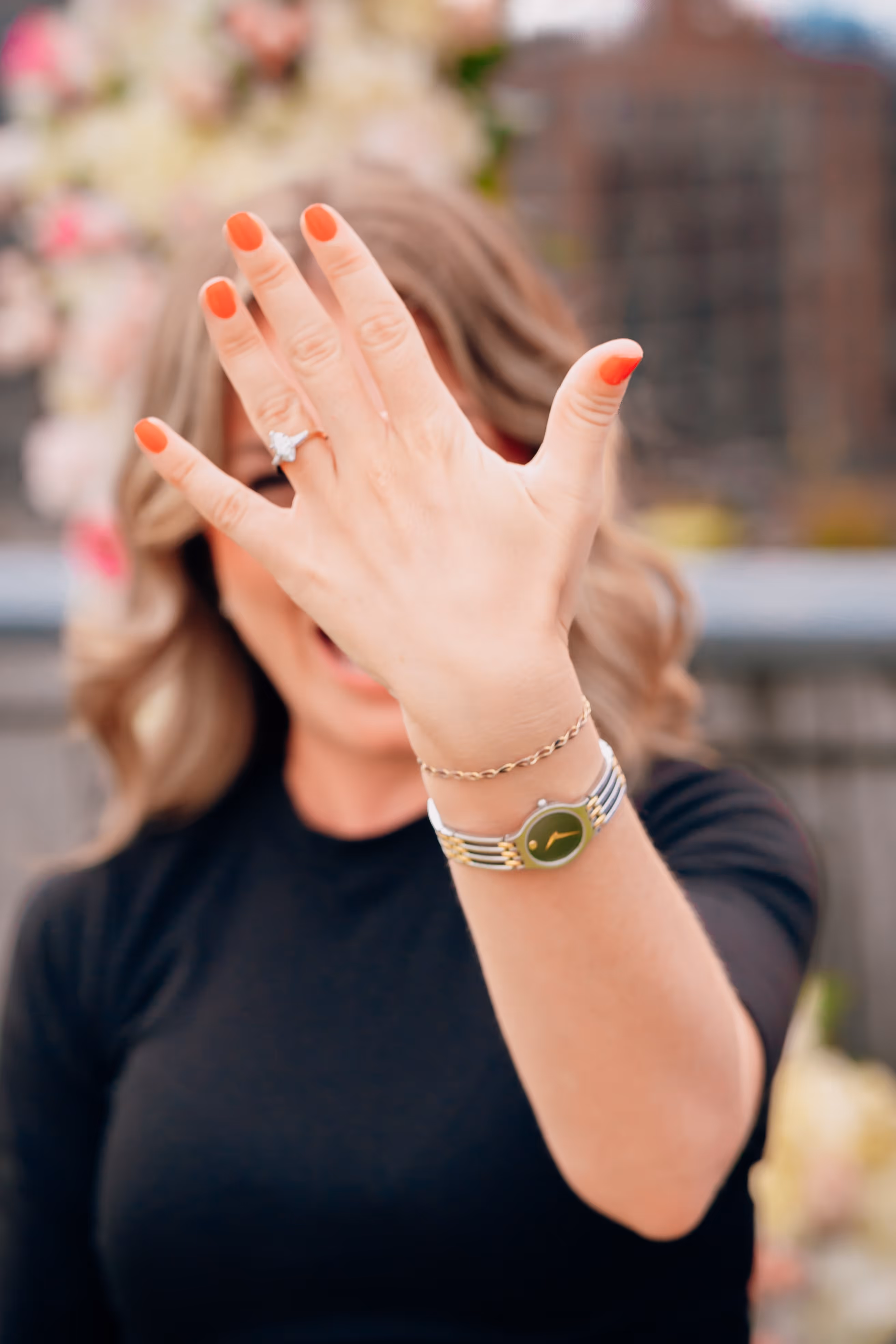 Outdoor engagement and proposal portraits with beautiful sunlight, laughter by SEDG MEDIA LLC