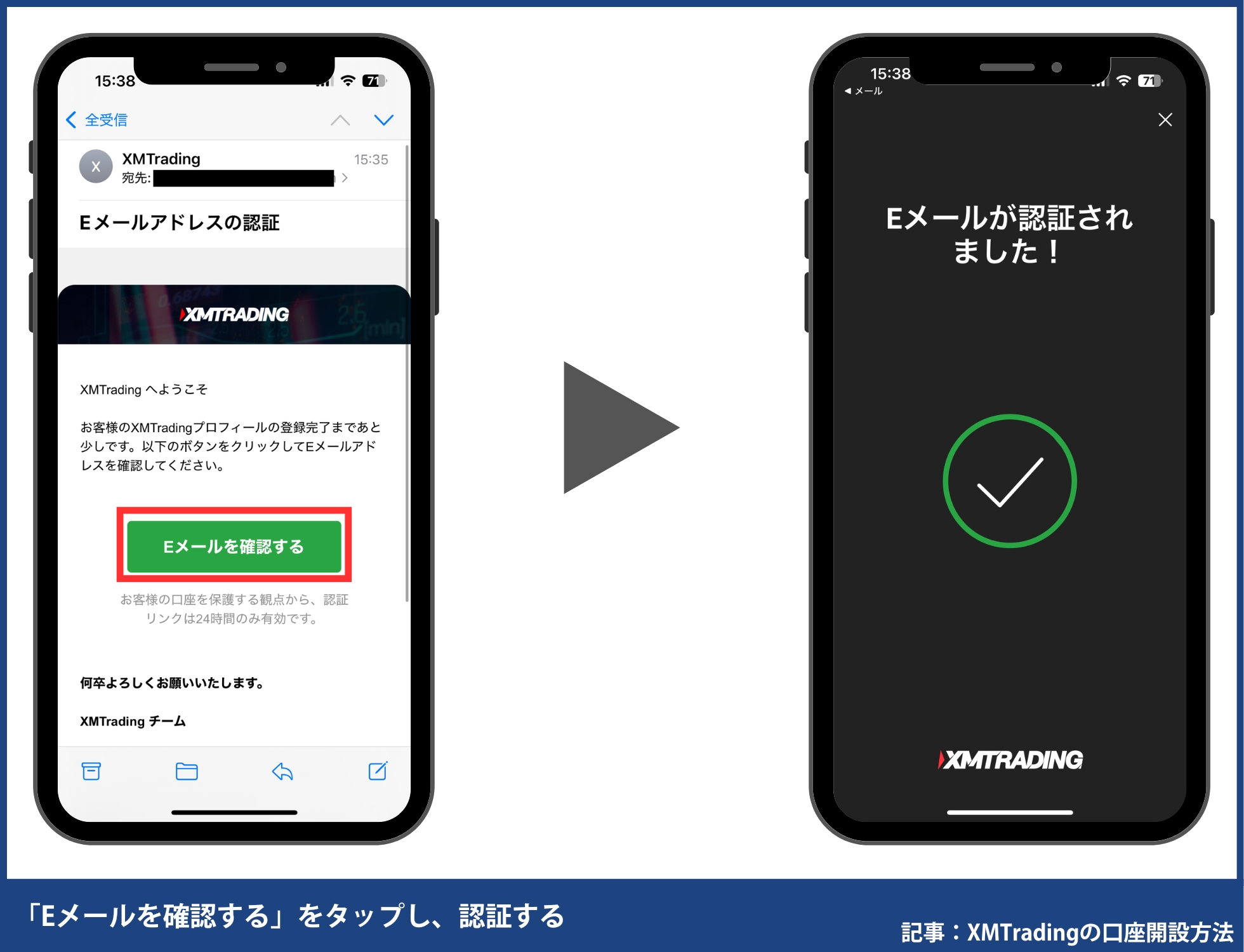 XMアプリの口座開設の手順・方法