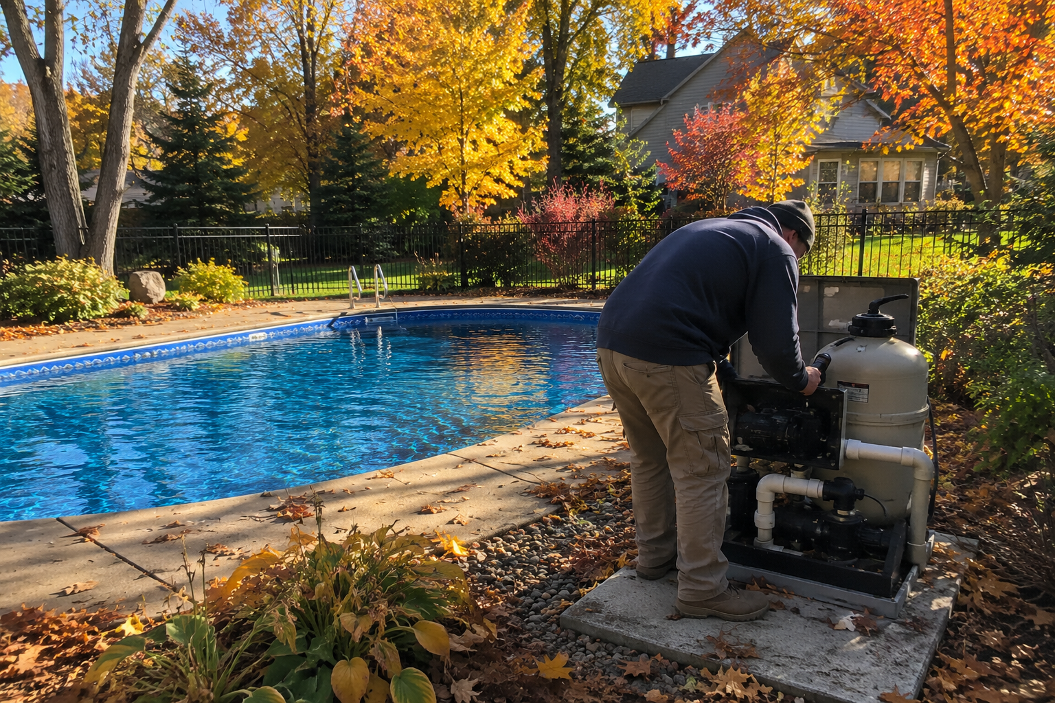 pool closing MN