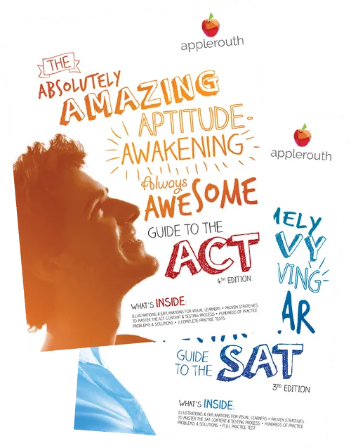 Our ACT and SAT study guide book covers