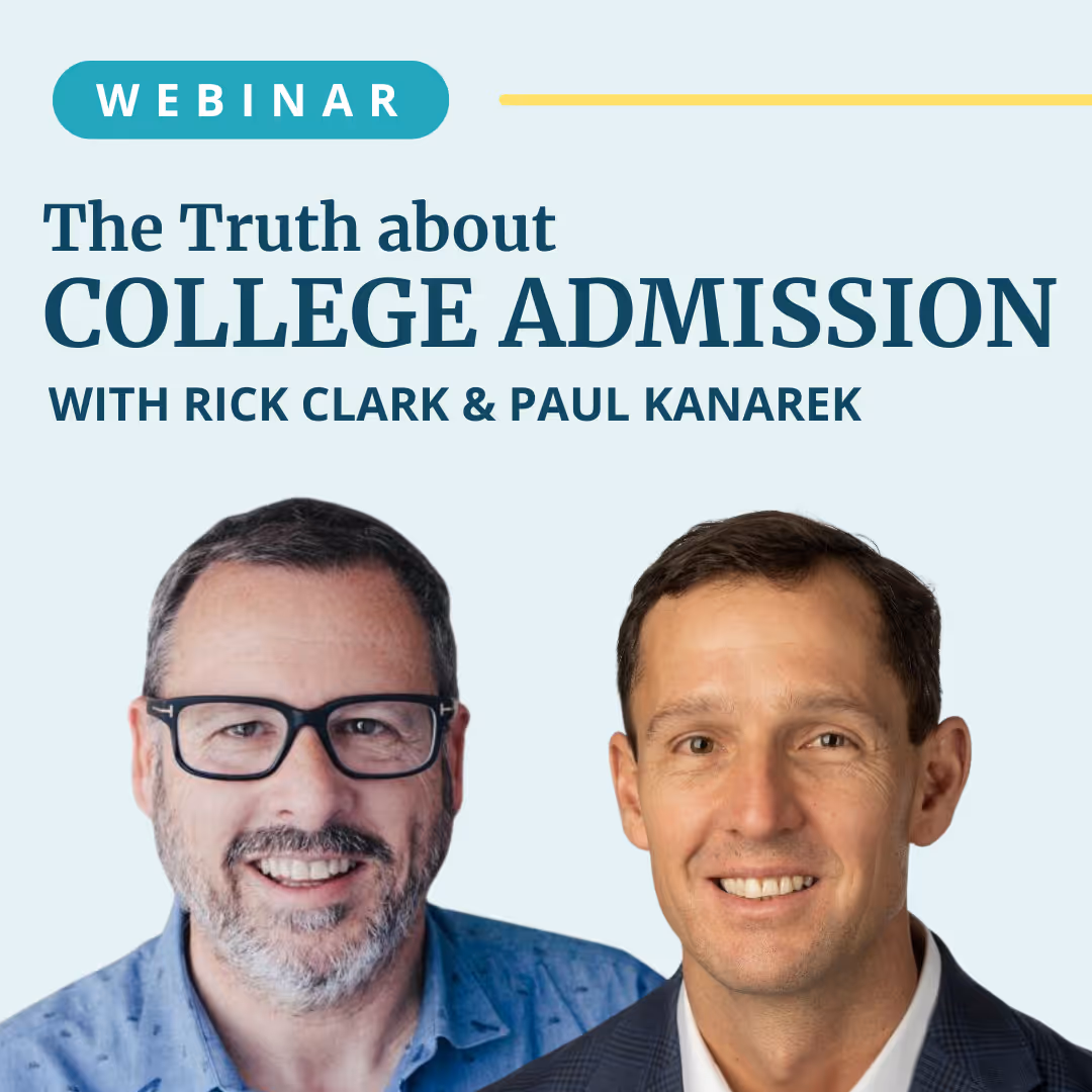 The Truth About College Admission webinar thumbnail