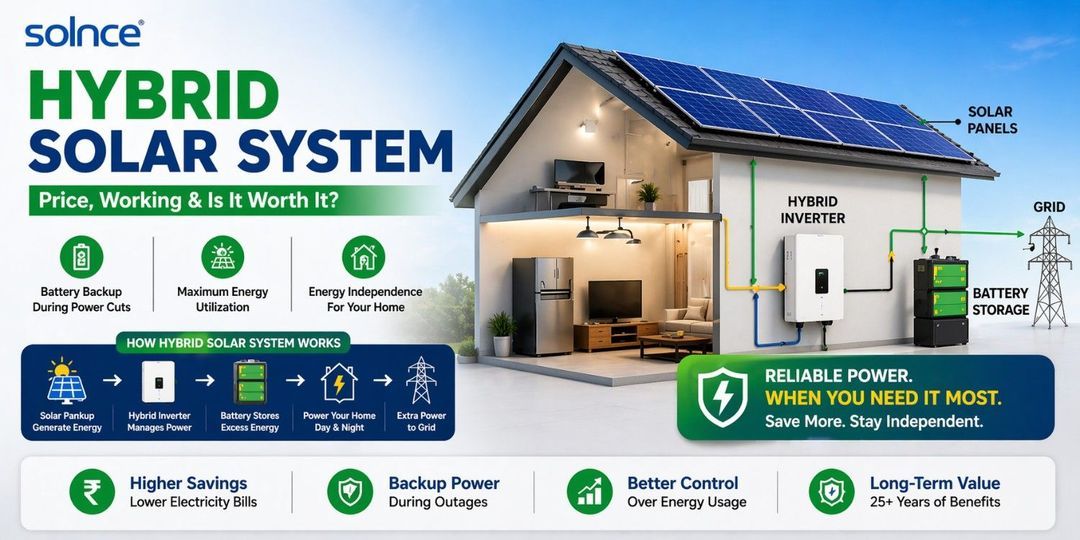 Hybrid Solar System in India – Price & Benefits 2026