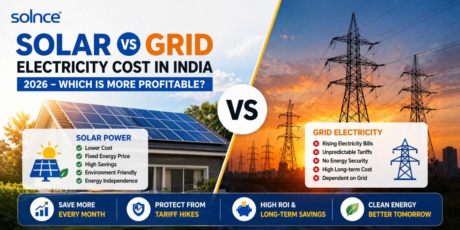 solar vs grid electricity cost