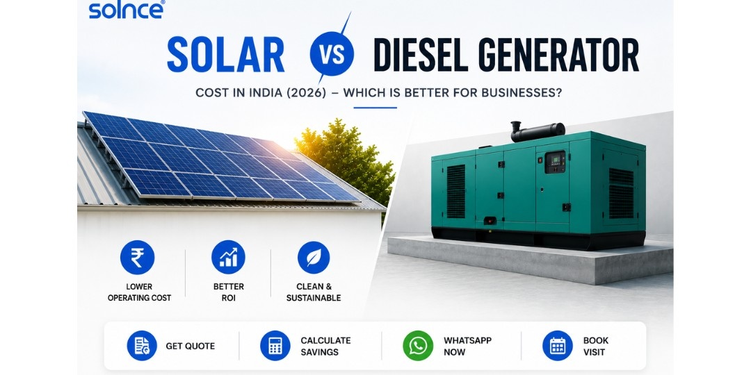 Solar vs Diesel Generator Cost in India