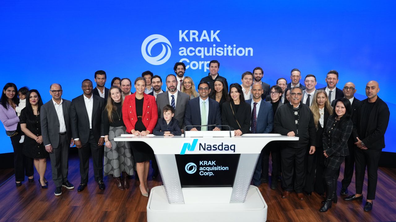 Krak Acquisition Corp Rings Nasdaq Opening Bell Following $345M IPO