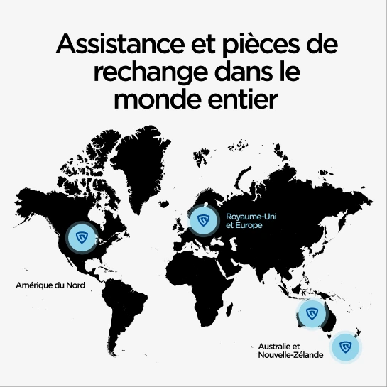 Guardian — Assistance et pièces de rechange dans le monde entier