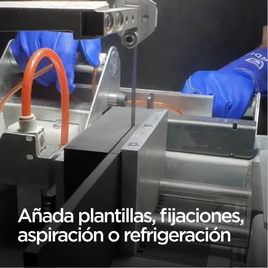 Guardian — Añada plantillas, fijaciones, aspiración o refrigeración
