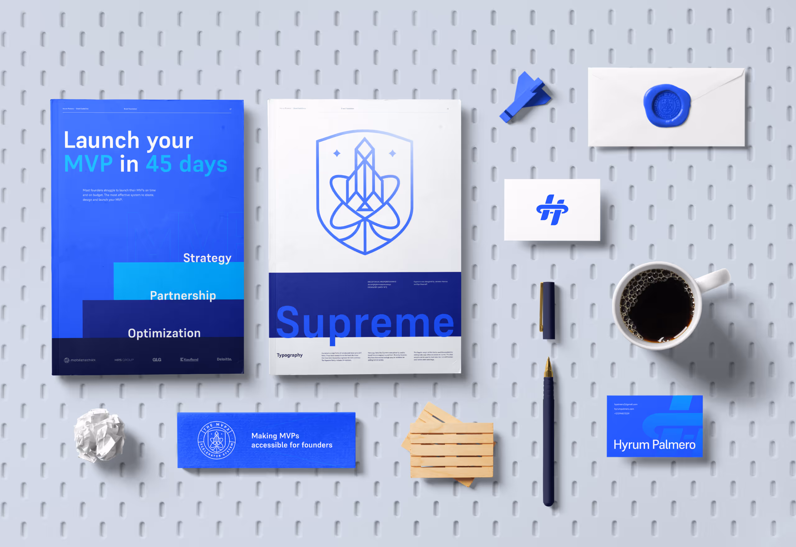 Hyrum Palmero brand stationery