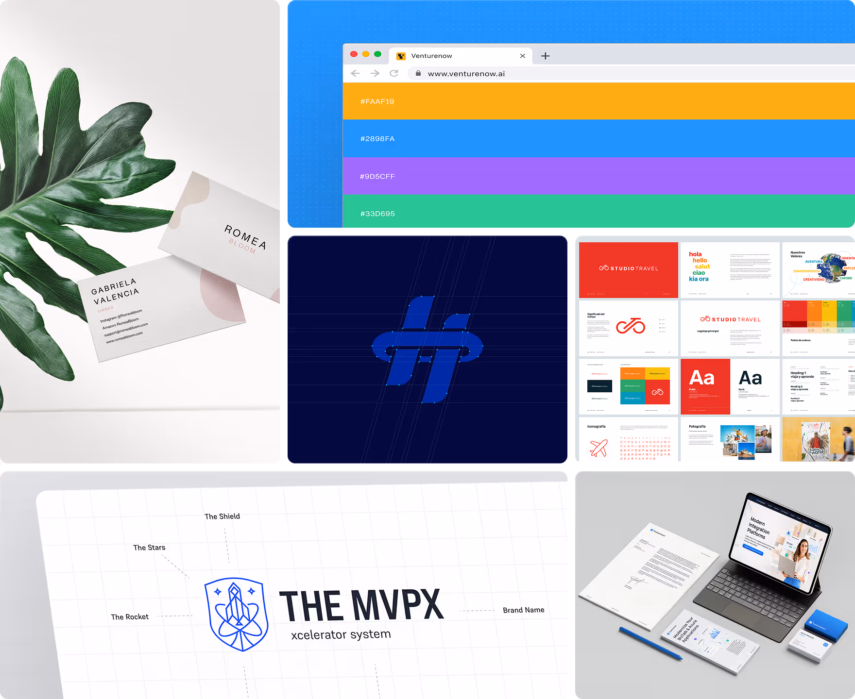 Visual identity design services by Juan Mac