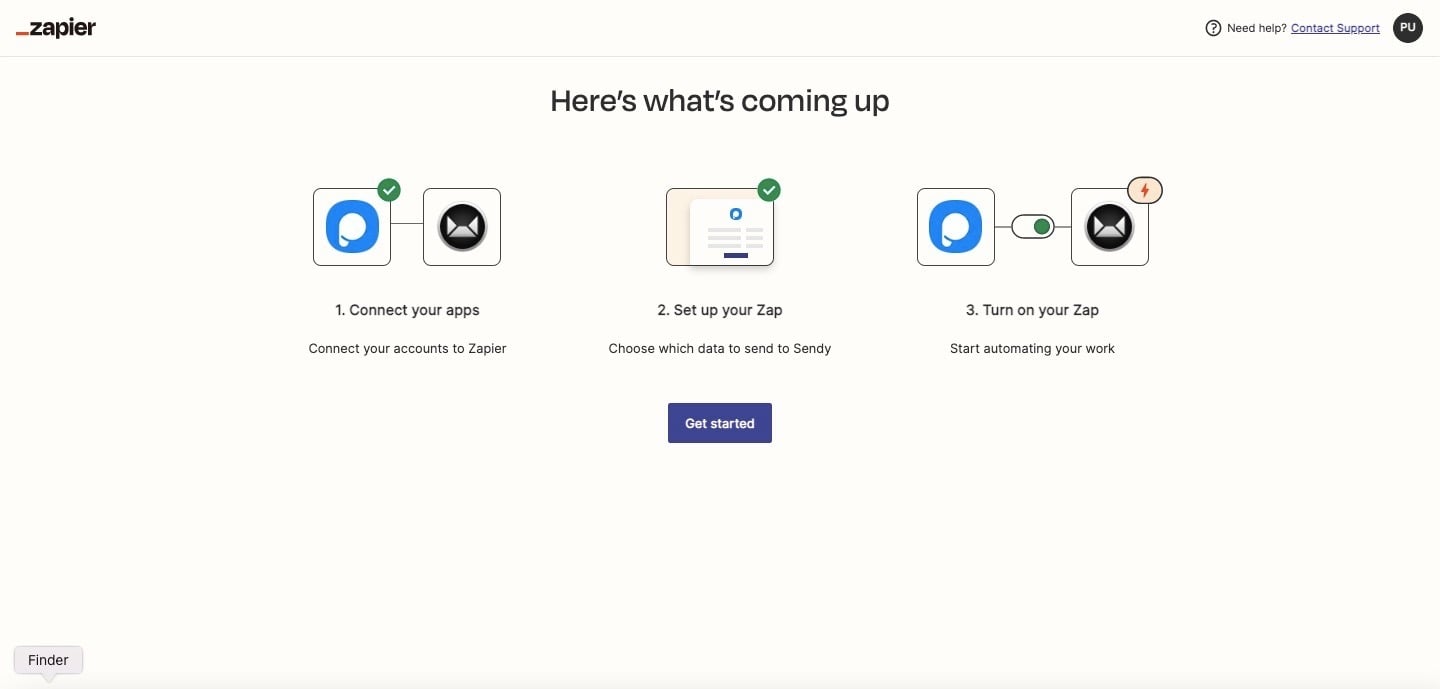 get started zapier