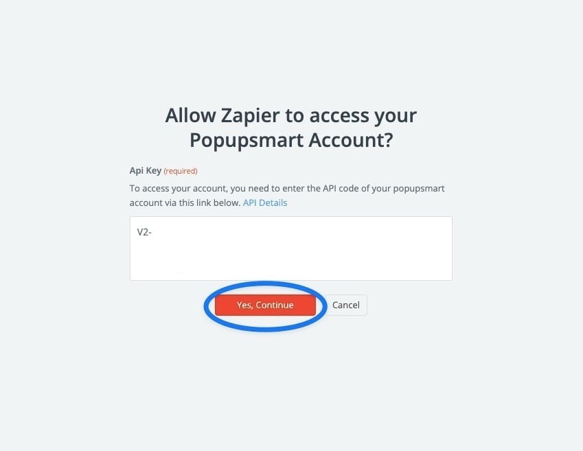 zapier popupsmart integration