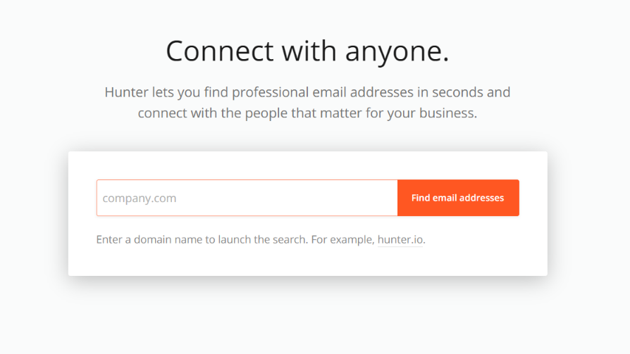 Hunter email finder