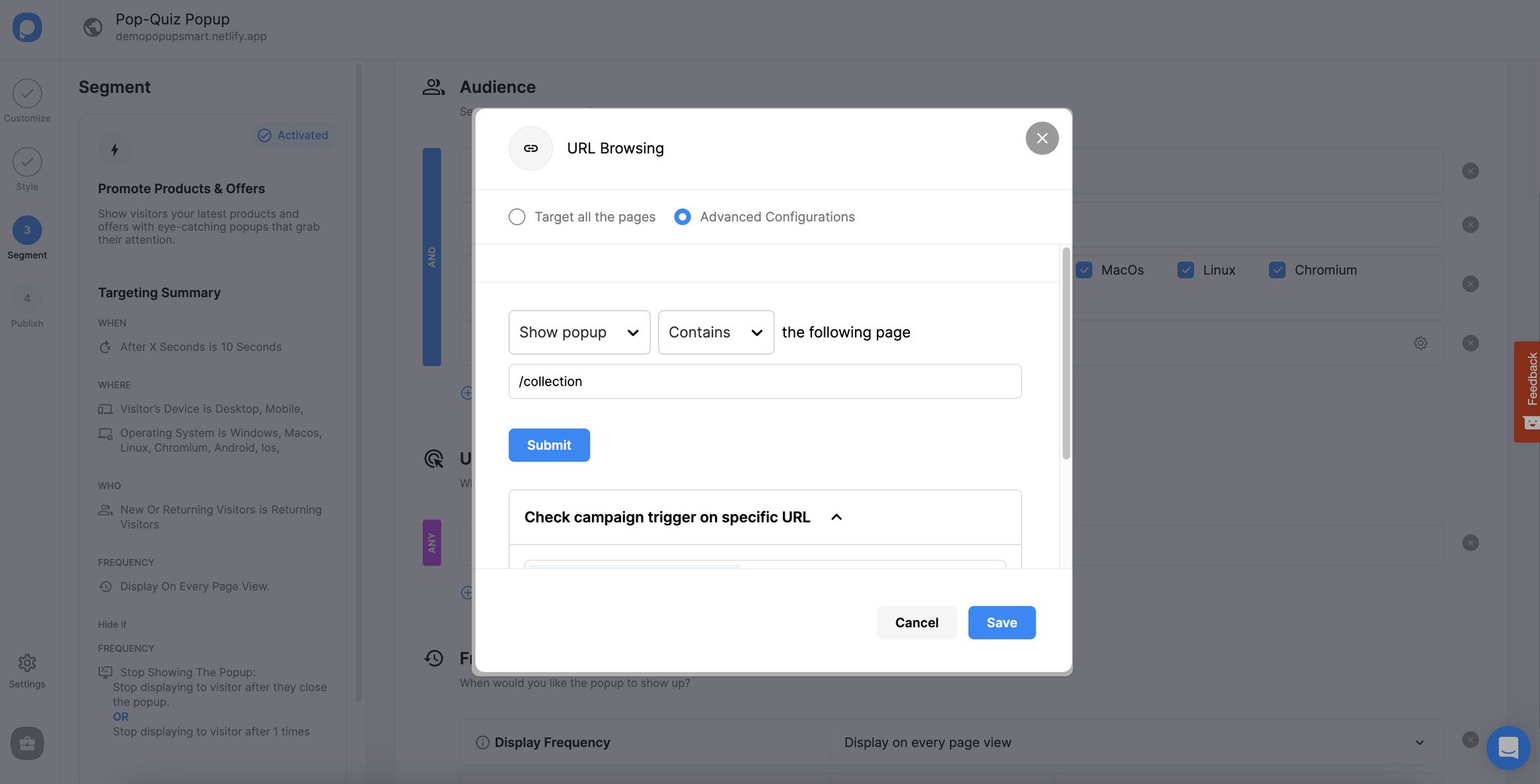 url browsing advanced configurations part