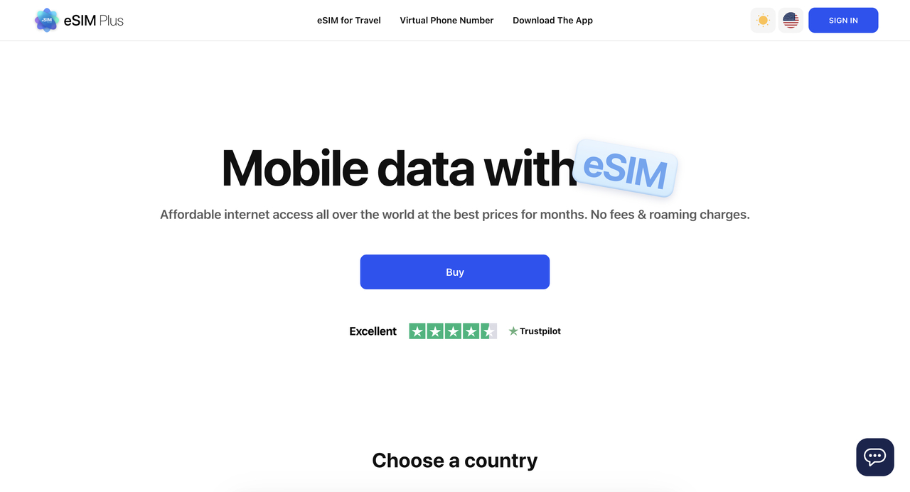 eSIM Plus web sitesi – Uygun fiyatlı global mobil veri ve sanal numara çözümleri sunan eSIM hizmeti.