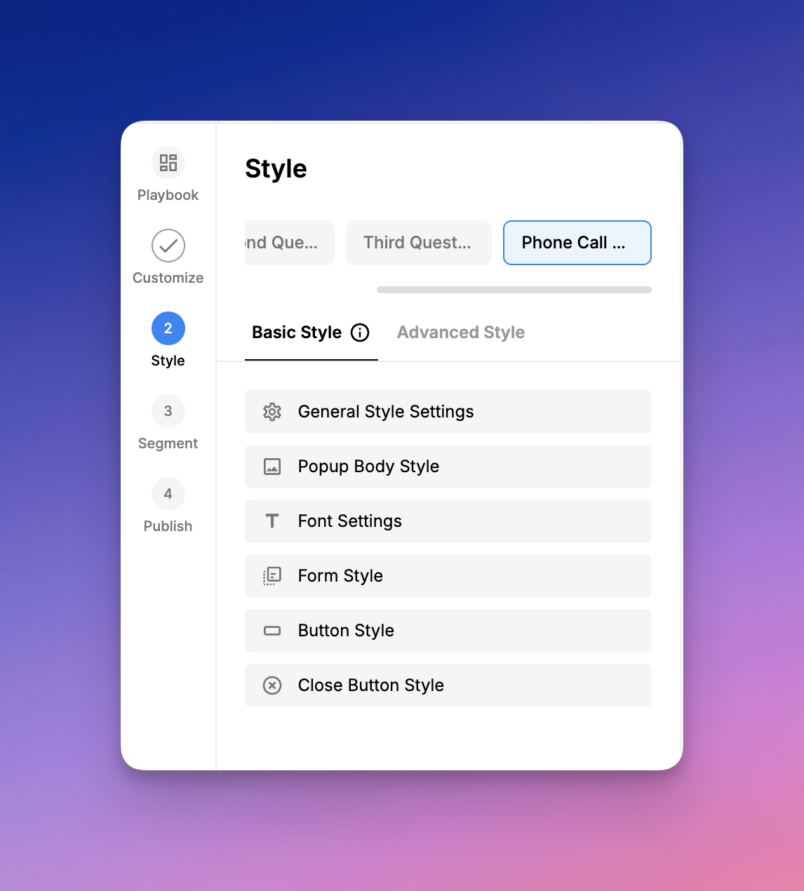 Image showing how you can design your popup 
