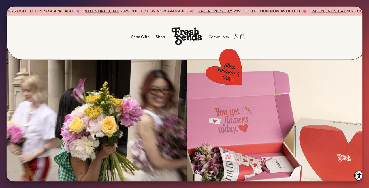 2. Curated valentine’s collections