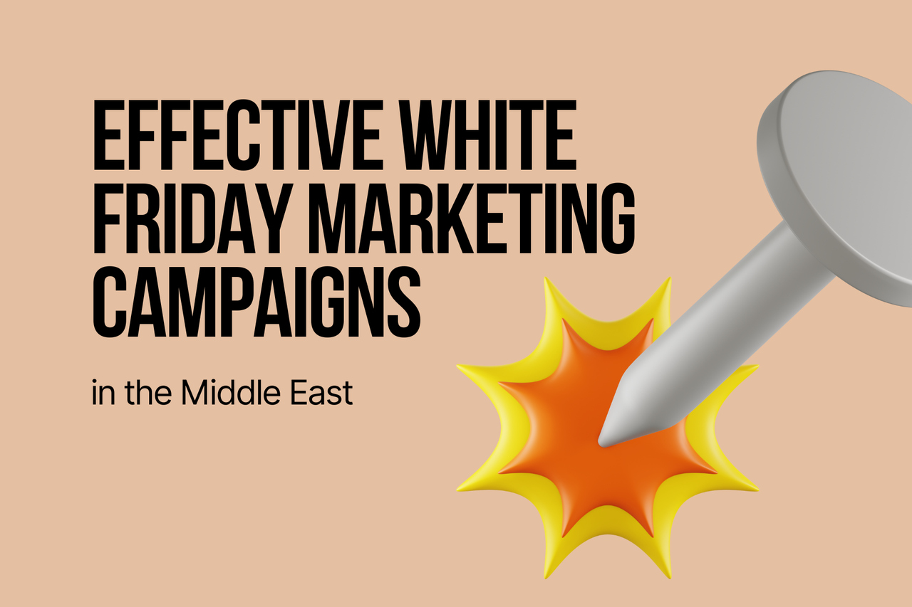 A cover image with the title "Effective White Friday Marketing Campaigns in the Middle East"
