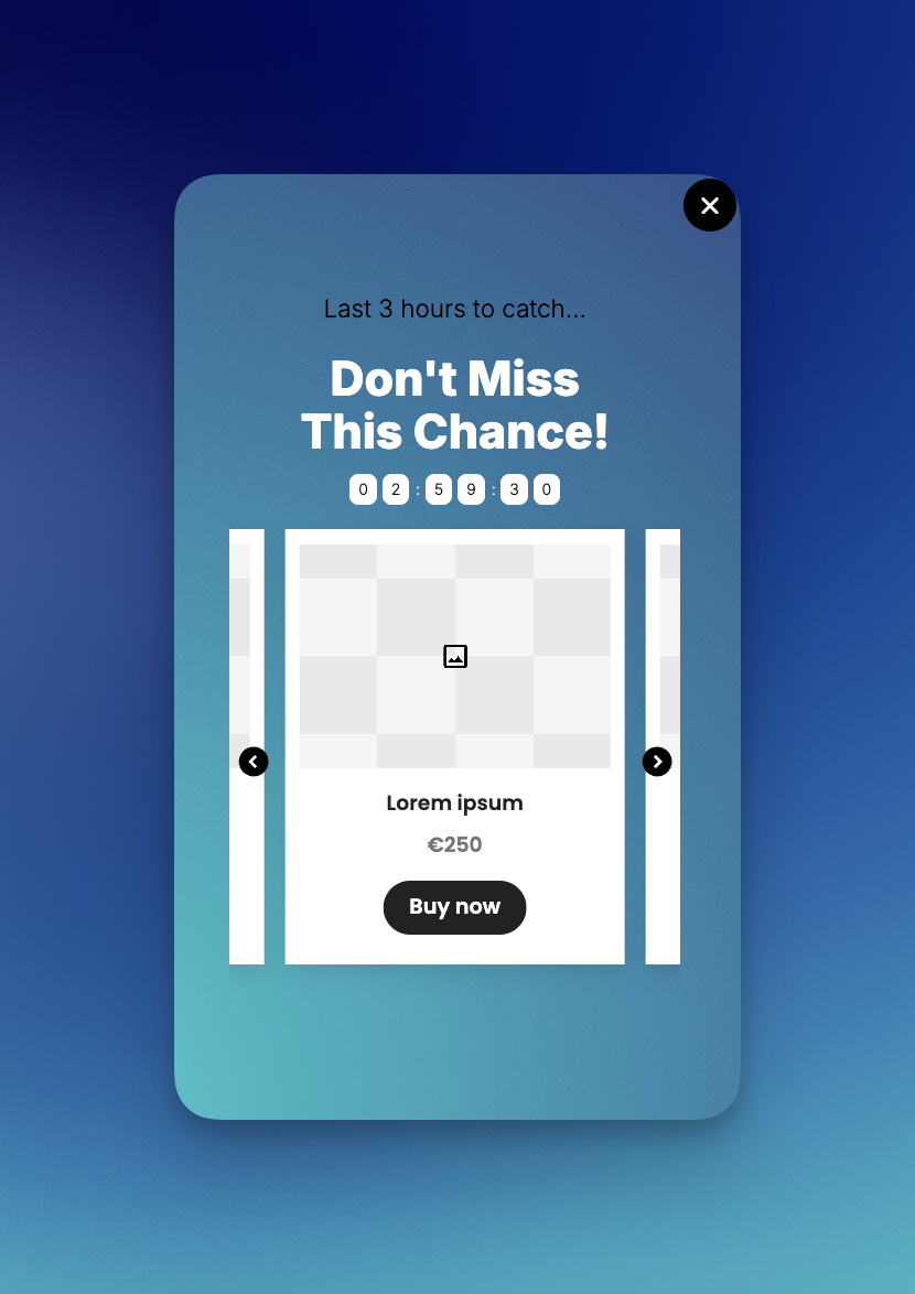 Image showing a popup from Popupsmart exemplifying "Flash Sales"