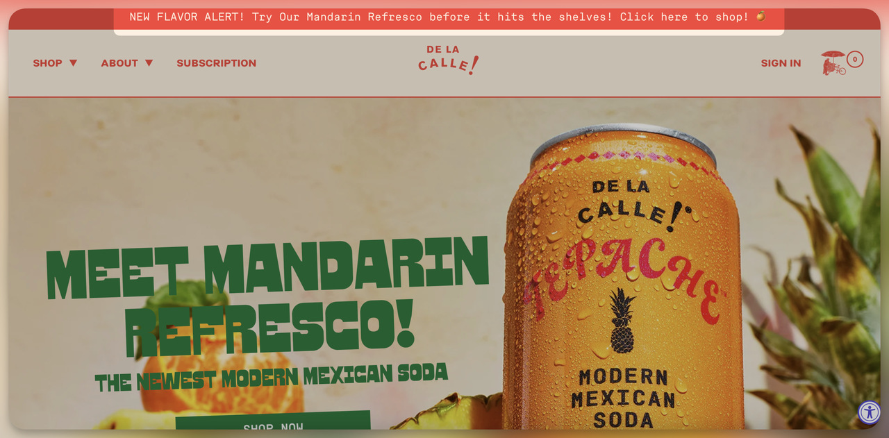 De La Calle Peruasive words in floating bar 