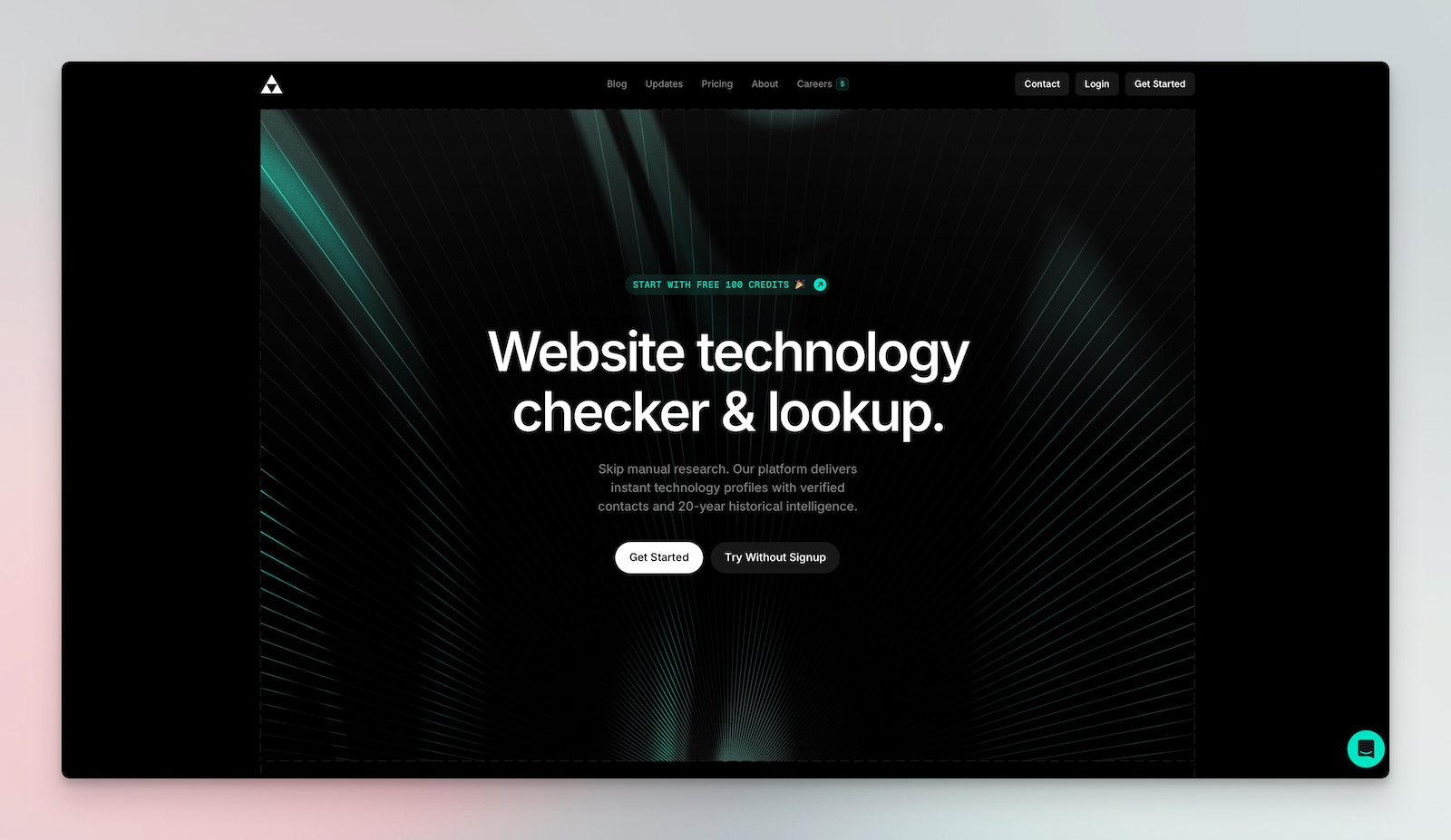 technologychecker.io technology lookup for sales team