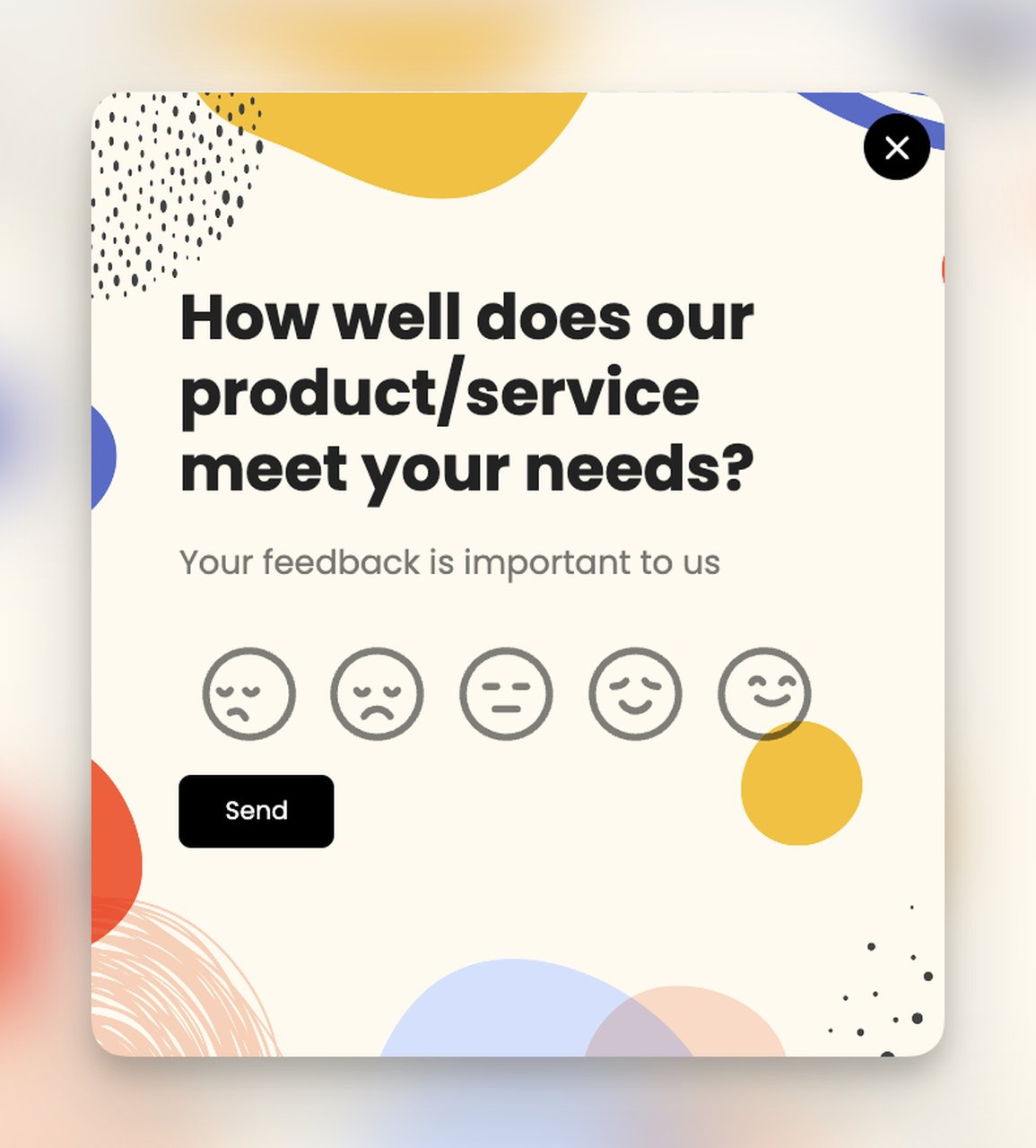 product specific popup survey with NPS from Popupsmart