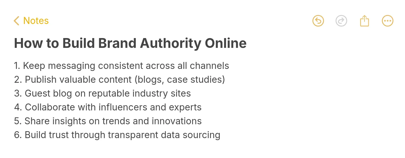 Six tips for building brand authority online